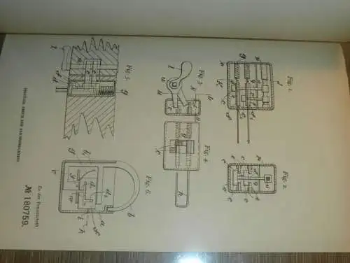 original Patent - Friedrich Mews in Moskau i. Russland , 3.12.1905 , Schloss , Sicherheitsschloss !!