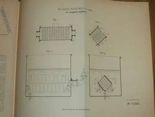 original Patent - Wladimir Witkowicz in Kiew i. Russland , 22.01.1899 , Heizkörper , Heizungsbau !!