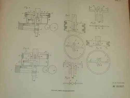 original Patent - Walter Hope Campbell in Kiew i. Russland , 19.12.1903 , Typenträger , Druckerei !!