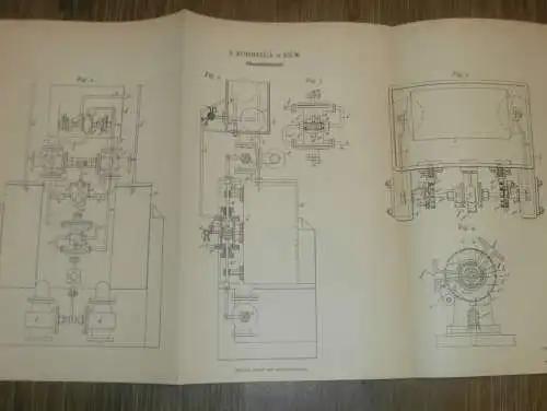 original Patent - R. Kommerell in Kiew i. Russland , 14.05.1896 , Flüssigkeitsmesser , Heizungsbau !!