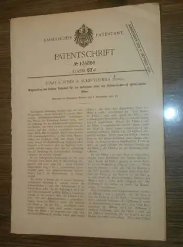 original Patent - Ignaz Roither in Schepetowka i. Ukraine , 6.11.1901 , Wagenachse , Automobile , Russland !!