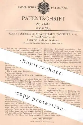 original Patent - Fabrik Feuerfester & Säurefester Producte AG Vallendar / Rhein | 1899 | Dampfstrahlvorrichtung | Düsen