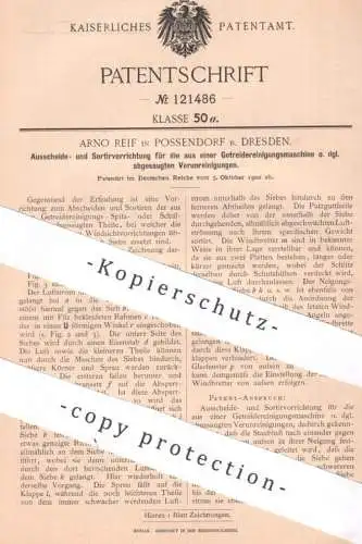 original Patent - Arno Reif , Possendorf / Dresden | Sortieren an Getreidereinigungsmaschine | Getreide , Mühle