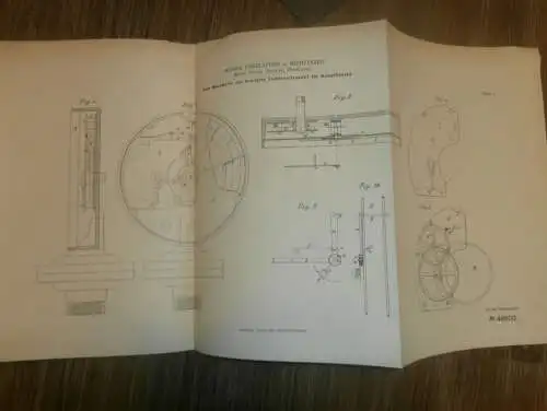 original Patent -  Mosiek Finkelstein in Mizdzyrzec / Meseritz b. Radin /  Polen , 5.02.1889 , Dampfmaschine Międzyrzec