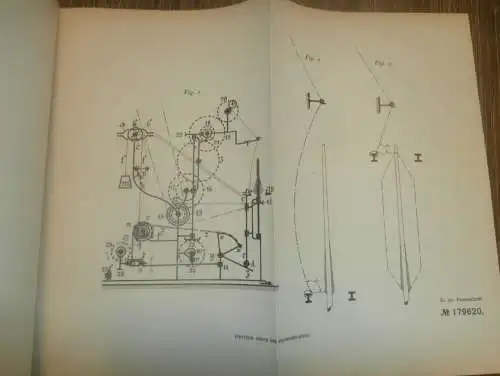 original Patent -  Wilhelm Schoen in Sosnowice in Polen , 3.11.1905 , Spinnmaschine , Spinnerei , Russland  !!!