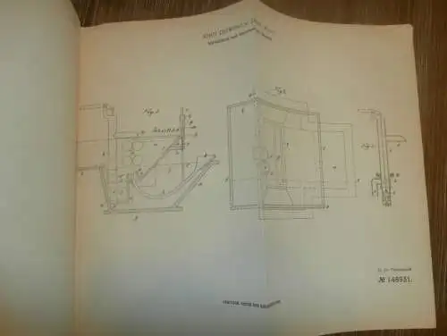 original Patent -  John Driwing in Libau / Liepája in Russland , 9.01.1903 , Verzinnen von Blech , Metallbau !!!