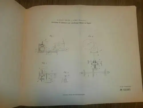 original Patent -  Ignacy Engel in Lodz / Polen , 18.09.1900 , Selfaktor für Wagen , Russland !!!