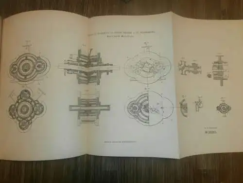 original Patent -  Nicolas Tverskov und Peter Weiner in St. Petersburg / Russland , 22.08.1882 , rotierende Maschine !!!