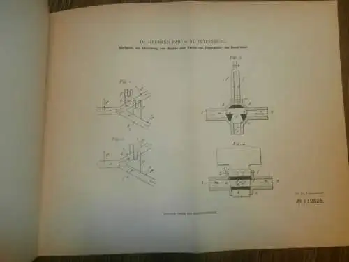 original Patent -  Dr. Hermann Rabe in St. Petersburg / Russland , 29.08.1899 , Mischen von Flüssigkeiten  !!