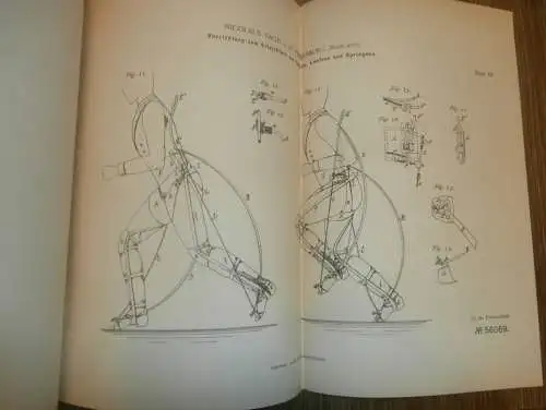 original Patent - Nicolaus Yagn in St. Petersburg / Russland , 25.06.1889 , Apparat zum Laufen und Springen !!