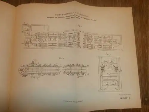 original Patent - Heinrich Allenbach in St. Petersburg / Russland , 1.07.1894 , Gelatine - Trockner !!