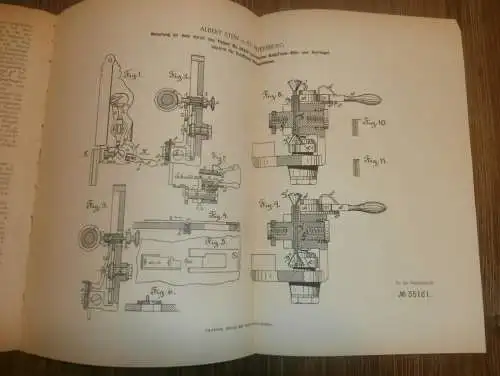 original Patent - Albert Stein in St. Petersburg / Russland , 8.07.1885 , Nähmaschine , Näherei , Nähen !!
