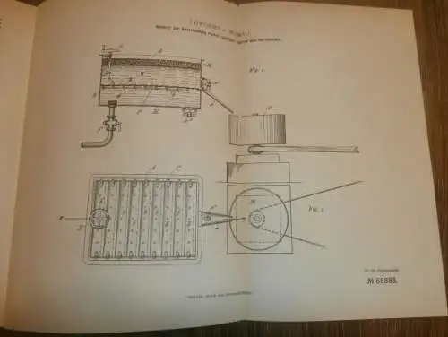 original Patent - J. Dworsky in Moskau , 26.06.1892 , Apparat für Brauerei , Gertenmalz , Malz , Bier  !!