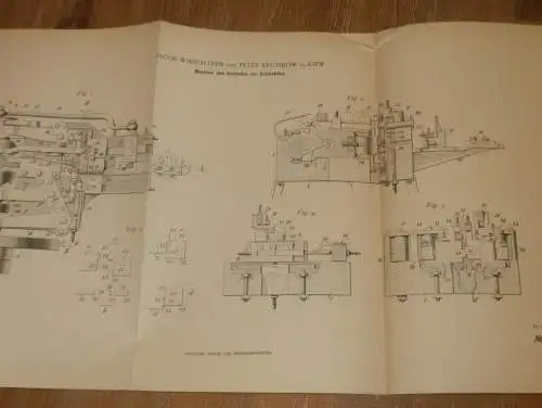 original Patent - Paul Göldner in Kiew / Russland , 21.12.1898 , Maschine für Nägel , Draht !!!