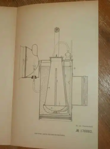 original Patent - Wladimir Melentjeff in Moskau / Russland , 6.01.1905 , Acetylengaserzeuger , Laterne !!!