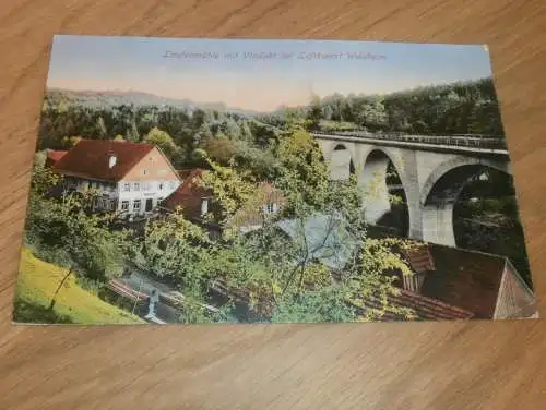 alte AK - Welzheim , 1917 , Laufenmühle mit Viadukt , Ansichtskarte !!