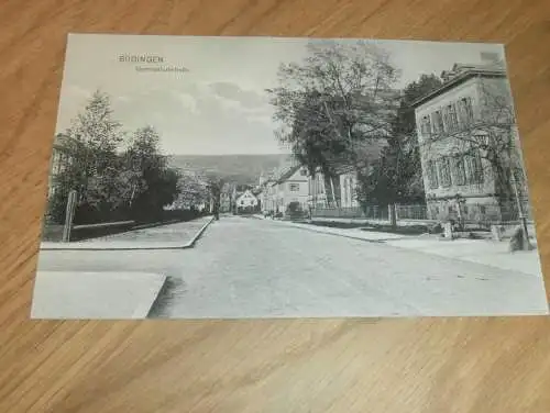 alte AK -  Büdingen , ca. 1910 ,  Gymnasium - Straße , Ansichtskarte !!!