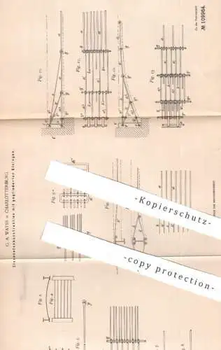 original Patent - G. A. Wayss , Berlin / Charlottenburg | 1898 | Eisenbetonkonstruktion | Stahl , Beton | Bewehrung !!