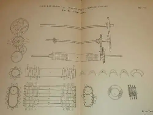 original Patent - Louis Laeserson und Hermann Wilke in Moskau / Russland , 9.09.1883 , Webstuhl , Weberei , Weber !!!