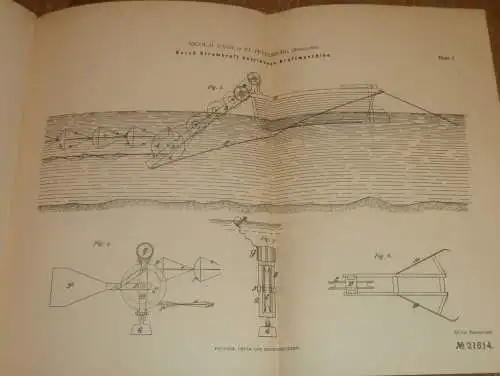 original Patent - Nicolai Yagn in St. Petersburg / Russland , 7.06.1882 , Kraftmaschine , Boot , Motor !!