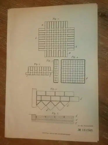 original Patent - Paul Timofeeff in St. Petersburg / Russland , 21.07.1903 , Fahrbahn-Belag , Strassenbau !!!