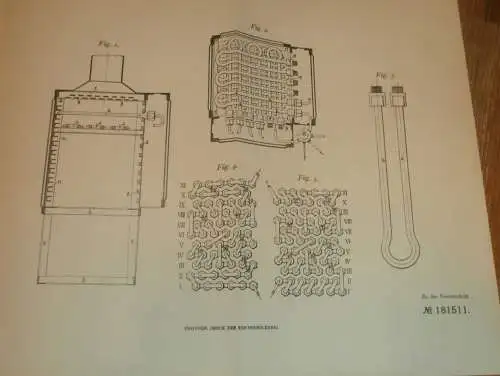 original Patent - Valdemar Taboulevitch in St. Petersburg / Russland , 26.09.1905 , Röhrenkessel , Dampfmaschine !!