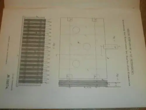 original Patent - Sergei Stepanow in St. Petersburg / Russland , 28.08.1885 , Galvanik , Zink , Elektrik !!