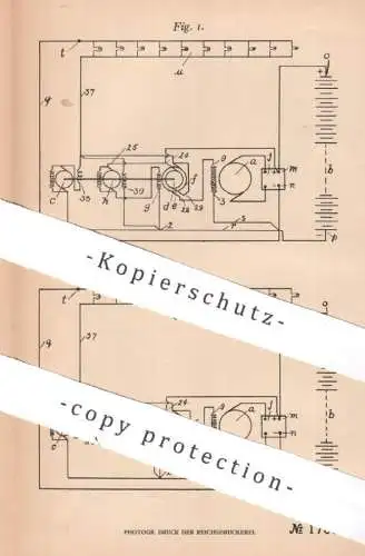 original Patent - James Dalziel , Derby , England , 1904 , elektr. Stromverteilungsnetz | Strom , Stromnetz , Elektriker