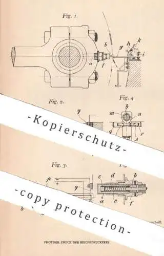 original Patent - Hermann Sandvosz , Neusz / Rhein / Neuss | 1905 | Warmlaufen der Lager u. a. Maschinenteile | Motor