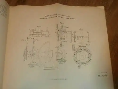 original Patent - Josef Livtschak in St. Petersburg , 21.03.1900 , Sicherung für Lokführer , Lokomotive , Russland !