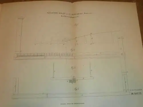 original Patent - Alexander Boldt in St. Petersburg , 18.07.1890 , Entfernungsmesser , Russland !