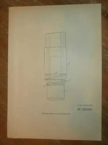 original Patent - Pneumatic Tool Co. in St. Petersburg , 9.01.1906 , Drucklufthammer , Presslufthammer , Russland !!