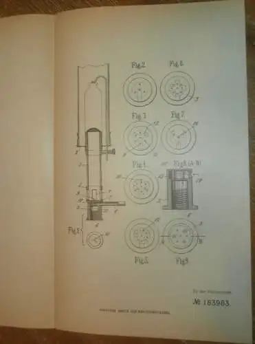 original Patent - Alexander Murinick in St. Petersburg , 13.02.1906 , Preßluftbrenner für Beleuchtung , Russland !!