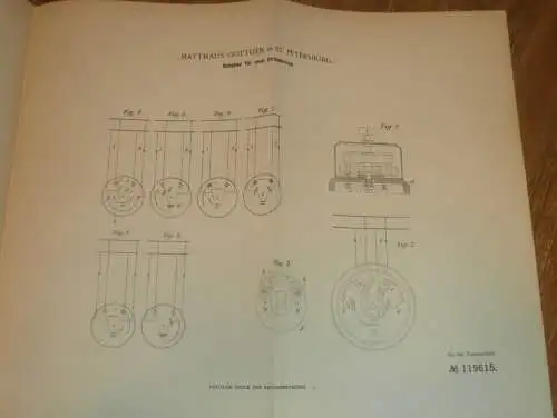 original Patent - Matthäus Gottlieb in St. Petersburg , 19.04.1900 , Stromschalter , Elektrik , Elektriker , Russland !!