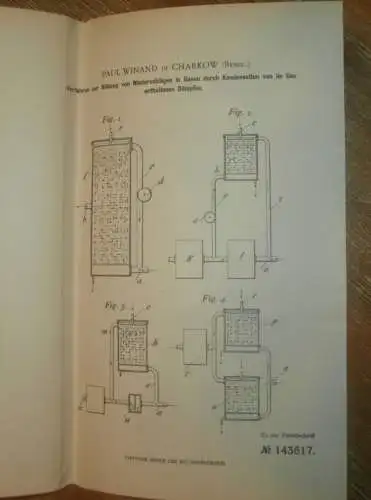 original Patent - Paul Winand in Charkow / Charkiw , 30.03.1902 , Bildung von Niederschlag , Russland !!