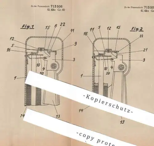 original Patent - SWF Spezialfabrik Autozubehör GmbH Stuttgart | 1938 | Friedrich Nagel | Fahrtrichtungsanzeiger | Kfz