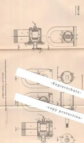 original Patent - Robert Bosch , Stuttgart | 1899 | Zündung an Explosionskraftmaschine | Gasmotor Oldtimer Automobile