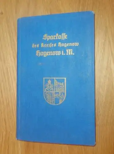 altes Sparbuch Hagenow ,1940 - 1944 , Uwe Lemcke in Hagenow  i. Mecklenburg , Sparkasse , Bank !!!