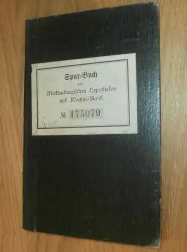 altes Sparbuch Schwerin  ,1911 - 1913 , Frieda  Awe in Ludwigslust i. Mecklenburg , Sparkasse , Bank !!