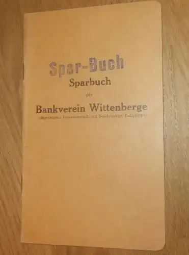 altes Sparbuch Wittenberge , 1936 - 1941 , Gärtner Fritz Pingel in Wittenberge i. Mecklenburg , Sparkasse , Bank !!