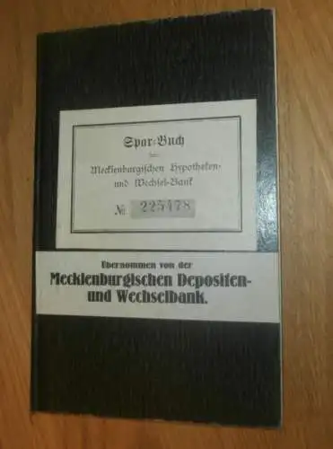 altes Sparbuch Schwerin , 1916 - 1923 , Marie Rüß in Schwerin i. Mecklenburg , Sparkasse !!