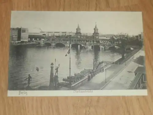 alte AK - Berlin , ca. 1902 , Oberbaumbrücke , Ansichtskarte !!!