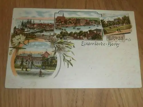 alte AK - Borby b. Eckernförde , 1902 , Litho , Ansichtskarte !!!