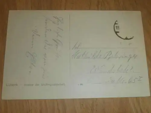 alte AK - Lübeck , um 1905 , Schiffergesellschaft , Ansichtskarte !!!