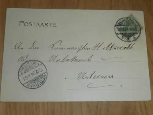 alte AK - Wassermühle b. Lübeck , 1904 , E-Werk Wellspang bei Schleswig !!!
