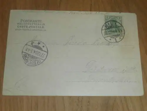 alte AK - Kiel , 1904 , Bahnhof , Ansichtskarte !!