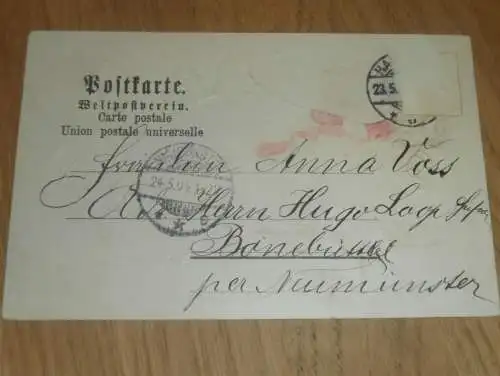 alte AK - Hamburg , 1904 , Segelschiff Preussen , grösstes Segelschiff der Welt , Ansichtskarte !!!