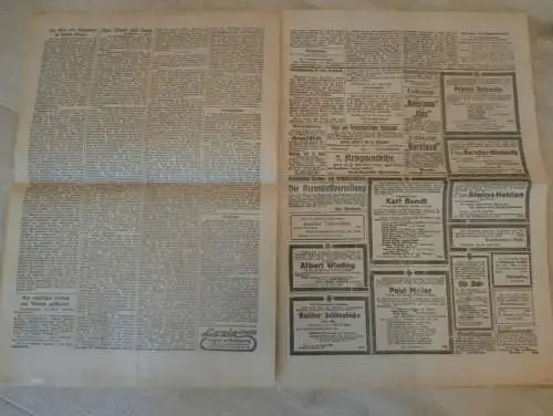 Greifswalder Zeitung , 24.04.1918, Greifswald in Mecklenburg , Pommern , Rügen , viel Reklame !!!