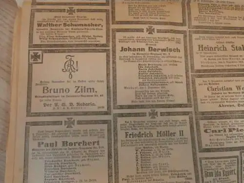 alte Zeitung , Rostocker Anzeiger , 11.12.1914 , Rostock in Mecklenburg , Flieger in Freiburg ,viel Reklame / Werbung !!