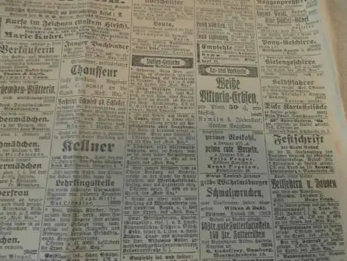 alte Zeitung , Rostocker Anzeiger , 10.12.1914 , Rostock in Mecklenburg , Angriffe in Polen , viel Reklame / Werbung !!!